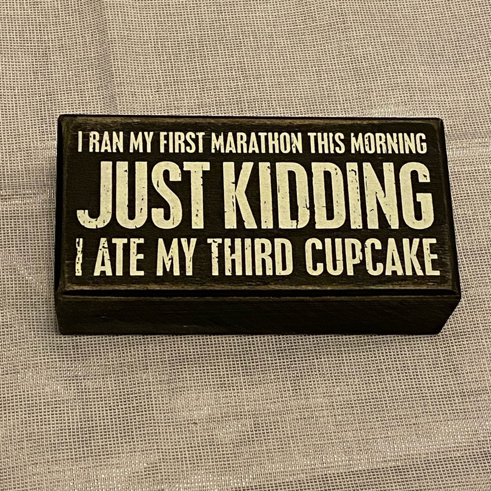 Box Sign Third Cupcake Item # 37160 Primitives by